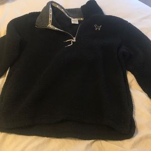 Black Sherpa Pullover